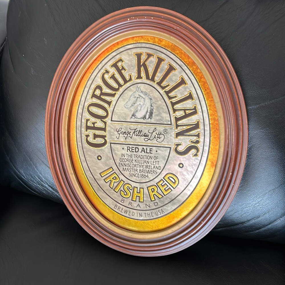 Vintage George Killian's Irish Red Ale Mirror Sign